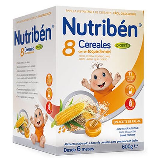 Nutriben 8 Cereales Toque De Miel Digest 600gr