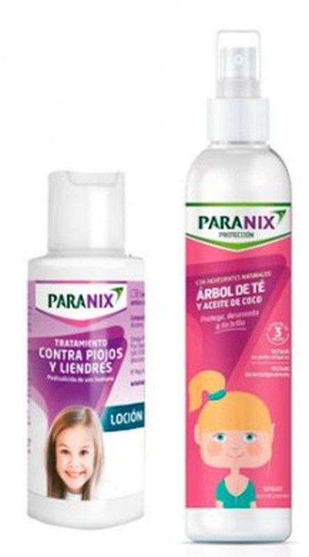 Paranix Pack Loción Elimina Piojos 100ml + Spray Protege Árbol del Té 250ml