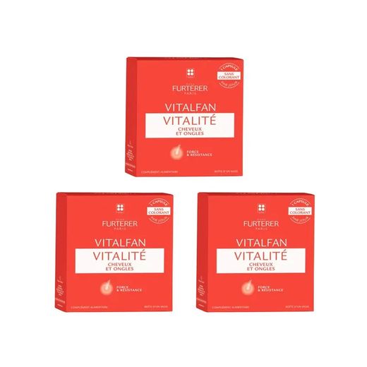 René Furterer Vitalfan Vitalidad Pack de 3x30 Cápsulas