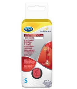 Scholl Plantillas In-Balance Alivio del Dolor de Rodilla y Talón Talla S 1 Par