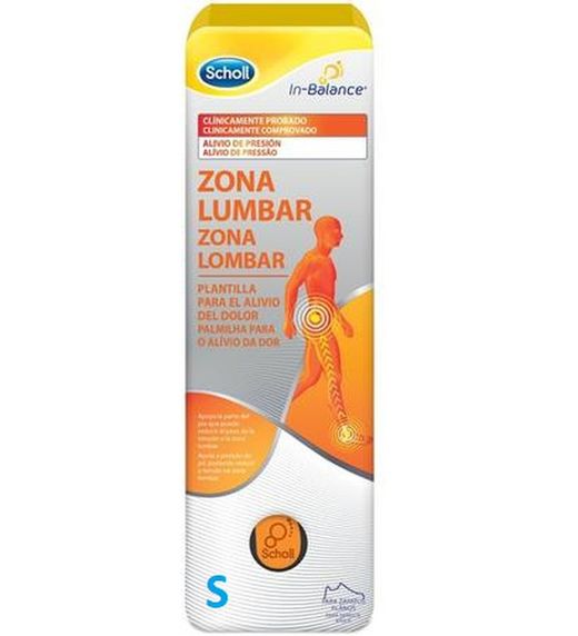 Scholl Plantillas In-Balance Zona Lumbar Talla S 1 Par