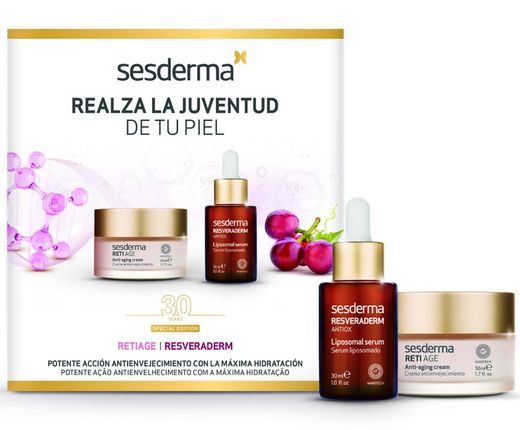 Sesderma Pack Reti Age Crema 50ml + Resveraderm Serum 30ml