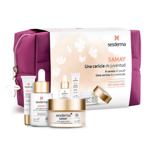 Sesderma Pack Samay Crema Antiedad 50ml + Sérum 30ml + Contorno de Ojos 15ml