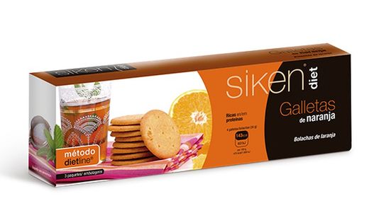 Siken Diet Galletas de Naranja 15 Unidades
