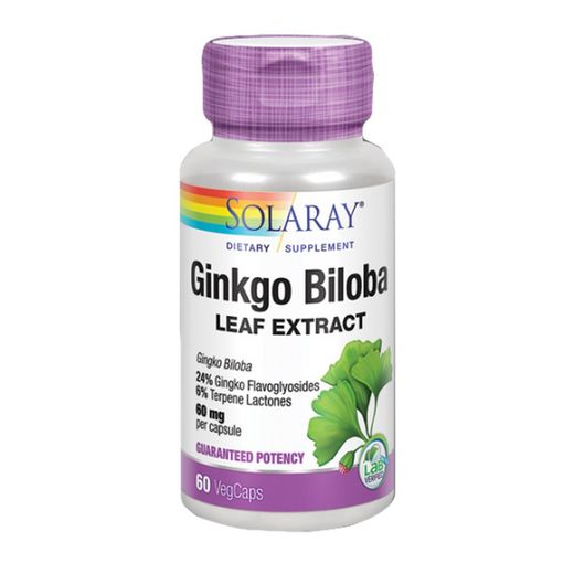 Solaray Ginkgo Biloba 60 VegCápsulas