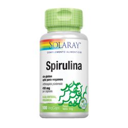 Solaray Spirulina 410mg 100 VegCápsulas