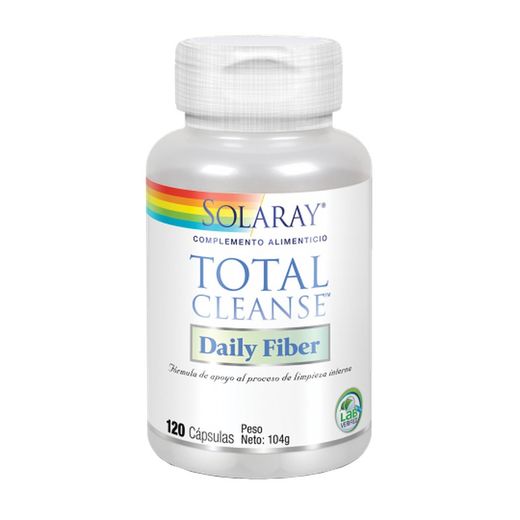 Solaray Total Cleanse Daily Fiber 120 Cápsulas