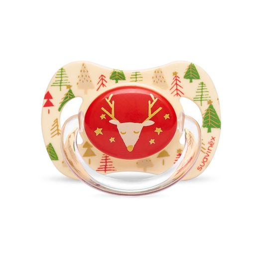 Suavinex Chupete Navidad Renos Silicona 4/18 meses