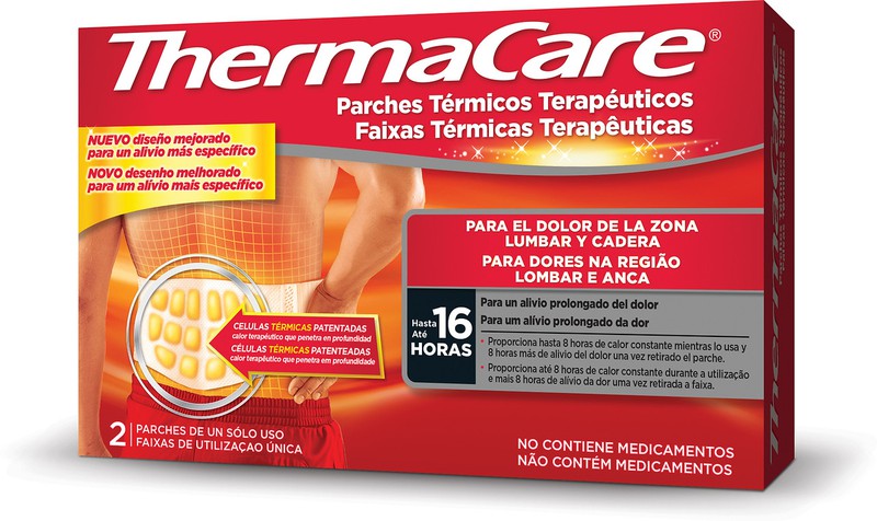 Thermacare Parches Térmicos Terapéuticos Para El Dolor De La Zona Lumbar Y Cadera 2uds 0235