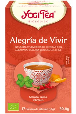 Yogi Tea Infusión Alegría de Vivir 17 Bolsitas