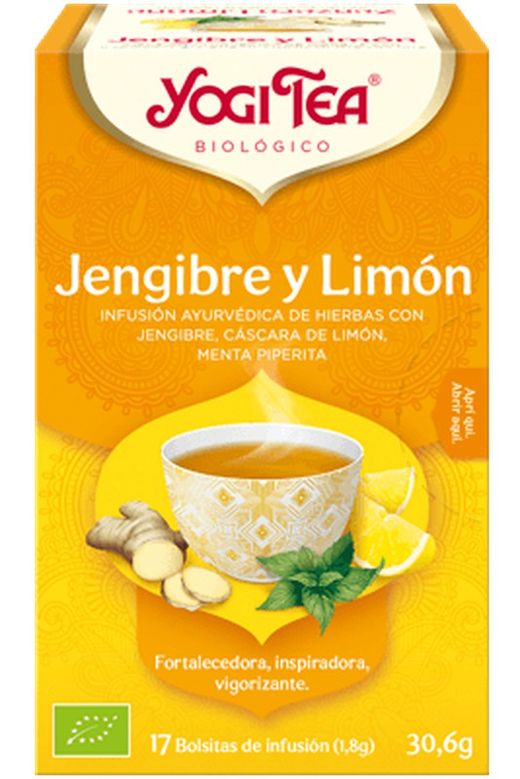Yogi Tea Infusión Jengibre y Limón 17 Bolsitas